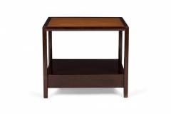 Michael Taylor Michael Taylor for Baker American New World Square Wooden End Side Tables - 2790011