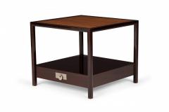 Michael Taylor Michael Taylor for Baker American New World Square Wooden End Side Tables - 2790012