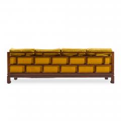 Michael Taylor Michael Taylor for Baker Furniture Far East Collection Mid Century Walnut Sofa - 4533770