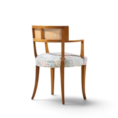 Michael Taylor Michael Taylor for Baker Klismos Mid Century Cane Armed Dining Chair - 4789487