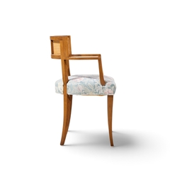Michael Taylor Michael Taylor for Baker Klismos Mid Century Cane Armed Dining Chair - 4789489