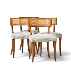 Michael Taylor Michael Taylor for Baker Klismos Mid Century Cane Dining Chairs Set of 4 - 4796051