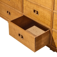 Michael Taylor Michael Taylor for Baker Mid Century 9 Drawer Mahogany Lowboy Dresser - 4714169