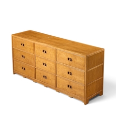 Michael Taylor Michael Taylor for Baker Mid Century 9 Drawer Mahogany Lowboy Dresser - 4714170