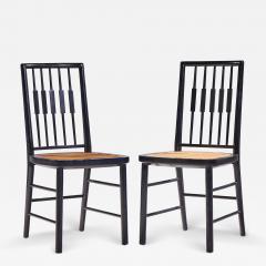 Michael Taylor Michael Taylor for Baker Mid Century Dining Chairs Pair - 4497311