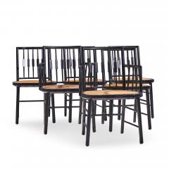 Michael Taylor Michael Taylor for Baker Mid Century Dining Chairs Set of 6 - 4496963