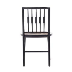 Michael Taylor Michael Taylor for Baker Mid Century Ebonized Cane Dining Chairs Set of 6 - 3864573