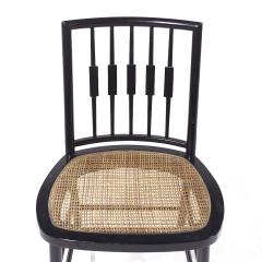 Michael Taylor Michael Taylor for Baker Mid Century Ebonized Cane Dining Chairs Set of 6 - 3864576