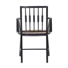 Michael Taylor Michael Taylor for Baker Mid Century Ebonized Cane Dining Chairs Set of 6 - 3864577
