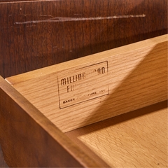 Michael Taylor Michael Taylor for Baker Milling Road Walnut and Brass Cabinet Credenza - 4810126