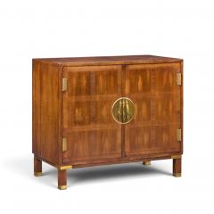 Michael Taylor Michael Taylor for Baker Milling Road Walnut and Brass Cabinet Credenza - 4811180