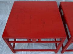 Michael Taylor Pair Michael Taylor Cinnabar Side Tables Baker Far East Collection C 1960 - 874528