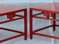 Michael Taylor Pair Michael Taylor Cinnabar Side Tables Baker Far East Collection C 1960 - 874533