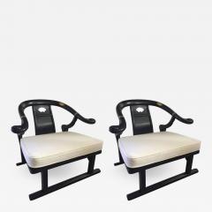 Michael Taylor Pair of Michael Taylor East West Early Club Chairs - 1289332