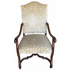 Michael Taylor Pair of Michael Taylor Scalamandre Cut Velvet Upholstered Armchairs - 4762626