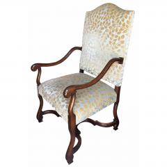 Michael Taylor Pair of Michael Taylor Scalamandre Cut Velvet Upholstered Armchairs - 4762631