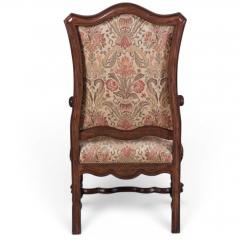 Michael Taylor Panache for Michael Taylor Louis XIV Style Walnut Arm Chair 1 of 2 - 4642889