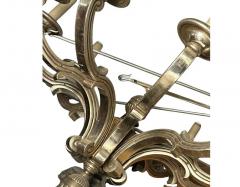 Michael Taylor Regency Style Panache Designs for Michael Taylor White Gold Giltwood Chandelier - 3919928