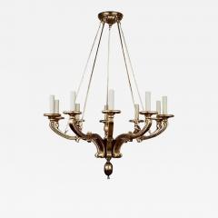 Michael Taylor Regency Style Panache Designs for Michael Taylor White Gold Giltwood Chandelier - 3923056