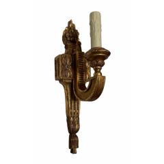 Michael Taylor Regency Style Panache for Michael Taylor Giltwood Single Light Wall Sconce - 4564872