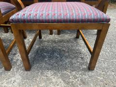 Michael Taylor Stunning Set 8 Michael Taylor Asian influenced Burl Elm Dining Chair Mid Century - 4696995