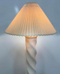 Michael Taylor Vintage Spiral Plaster Floor Lamps Michael Taylor Style 1980s Pair - 4416392