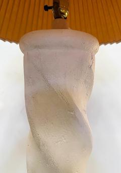 Michael Taylor Vintage Spiral Plaster Floor Lamps Michael Taylor Style 1980s Pair - 4416424