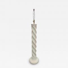 Michael Taylor Vintage Spiral Plaster Floor Lamps Michael Taylor Style 1980s Pair - 4419365