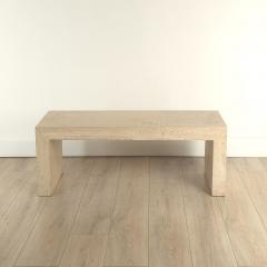 Michael Taylor Waterfall Travertine Coffee Table U S A circa 1980 - 4135244
