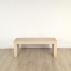 Michael Taylor Waterfall Travertine Coffee Table U S A circa 1980 - 4135248