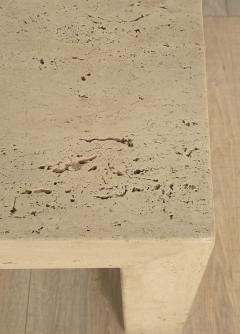 Michael Taylor Waterfall Travertine Coffee Table U S A circa 1980 - 4135249