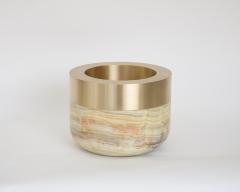 Michael Verheyden Michael Verheyden Busk Pot Onyx and Brushed Bronze Belgium - 2971352