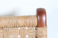 Michael van Beuren Michael van Beuren Bauhaus Teak and Raffia Lounge Chair circa 1940 - 2721393