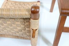Michael van Beuren Michael van Beuren Bauhaus Teak and Raffia Lounge Chair circa 1940 - 2721398