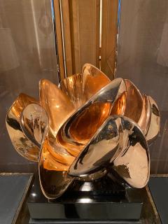 Michel Armand LIGHT SCULPTURE IN SOLID BRONZE FLEUR DOR BY ATELIER MICHEL ARMAND - 2494766