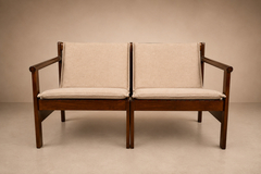 Michel Arnoult Arnoult Ouro Preto Modular Loveseat Pair of Open Arm Lounge Chairs in Imbuia - 4712593
