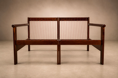 Michel Arnoult Arnoult Ouro Preto Modular Loveseat Pair of Open Arm Lounge Chairs in Imbuia - 4712594