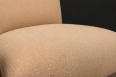 Michel Arnoult Brazilian Mid Century Armchair in Wood Chenille upholstery Michel Arnoult - 4586259