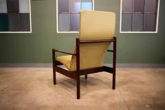 Michel Arnoult Brazilian Modern Tall Armchair by Michel Arnault c 1960s - 3681180