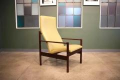 Michel Arnoult Brazilian Modern Tall Armchair by Michel Arnault c 1960s - 3681183