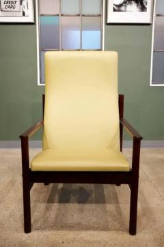 Michel Arnoult Brazilian Modern Tall Armchair by Michel Arnault c 1960s - 3681205