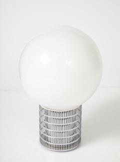 Michel Boyer Michel Boyer Model 10525 Verre LumiereChrome Steel Opaline Globe Table Lamp - 3992686