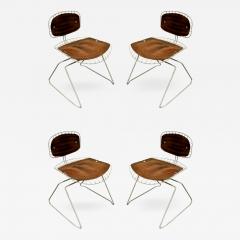 Michel Cadestin Georges Laurent Michel Cadestin Georges Laurent Set of 4 Beaubourg Dining Chairs 1976 - 330885