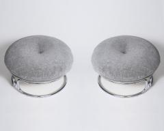 Michel Cadestin Pair of Karate ottomans by Michel Cadestin Ed Airborne France circa 1970 - 3501893