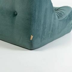 Michel Ducaroy Ligne Roset Kali Lounge Chair in Original Emerald Corduroy - 3261657
