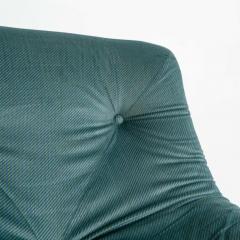 Michel Ducaroy Ligne Roset Kali Lounge Chair in Original Emerald Corduroy - 3261660