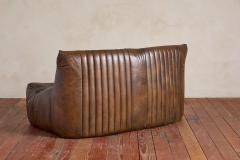 Michel Ducaroy Michel Ducaroy Leather Settee - 4607339