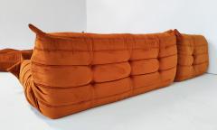 Michel Ducaroy Mid Century Modern Orange Togo Sofa Set by Michel Ducaroy for Ligne Roset - 3001544