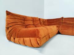 Michel Ducaroy Mid Century Modern Orange Togo Sofa Set by Michel Ducaroy for Ligne Roset - 3001547