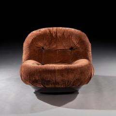 Michel Ducaroy Rare Pair of Early Ligne Roset Vintage Armchairs 1970s Michel Ducaroy - 4557693